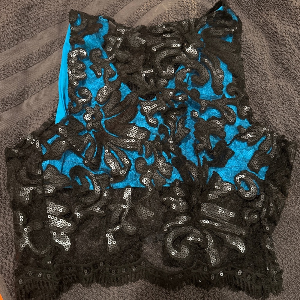 Custom lace skirt and top set